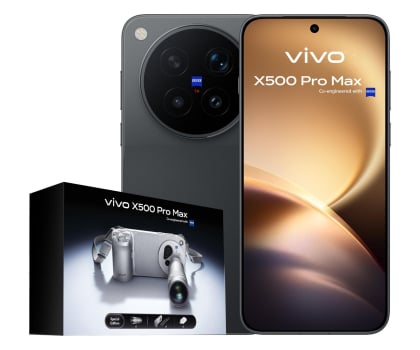 Smartfon / Telefon vivo X500 Pro Max 12/512GB Czarny Zestaw Fotograficzny